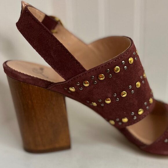 J.Crew Womens Stella Bright Ruby Slingbacks Size 7.5 - Picture 6 of 7